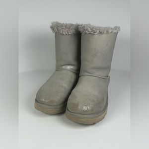 UGG Mini Bailey Bow II Boots Gray with Bows Size 5.5 Woman